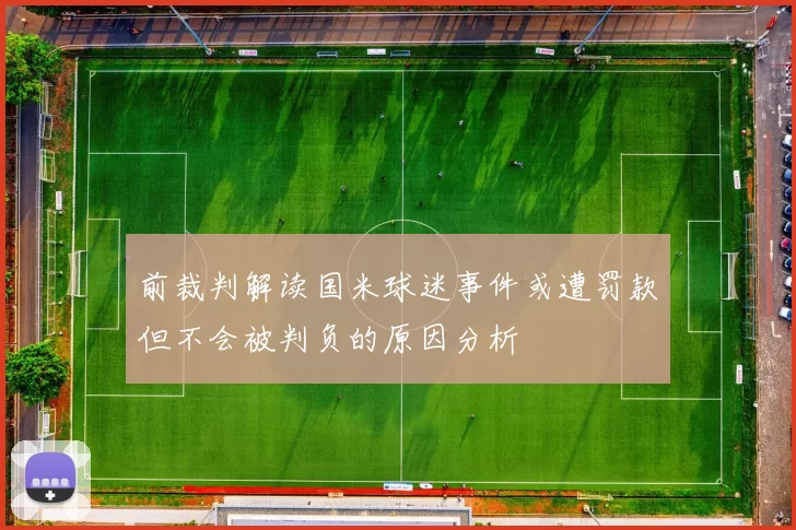 前裁判解读国米球迷事件或遭罚款但不会被判负的原因分析